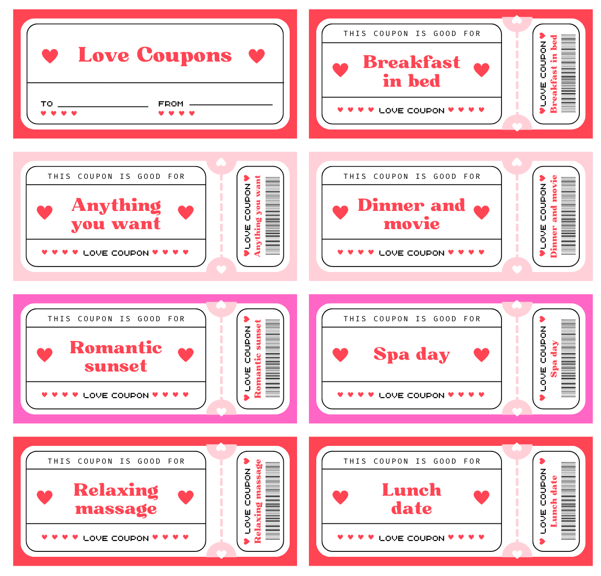 Love Coupon Template