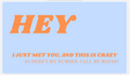 Hey Call Me Maybe Card Template