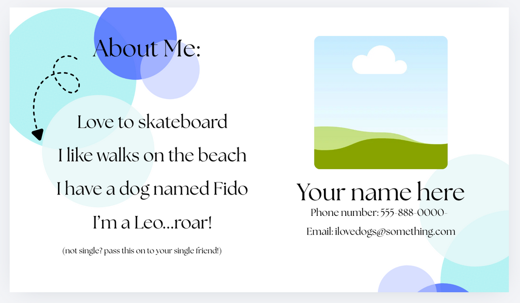 The Data Suggests Meeting  Dating Cards